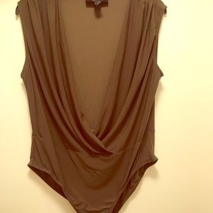 Forever 21+ olive bodysuit